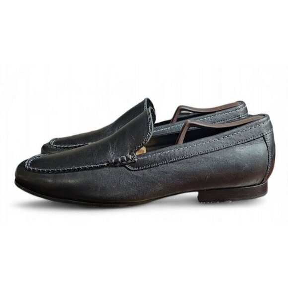GORDAN RUSH COLLECTION Men\'s black leather slip on loafer dress shoes size 9.5 main image 7